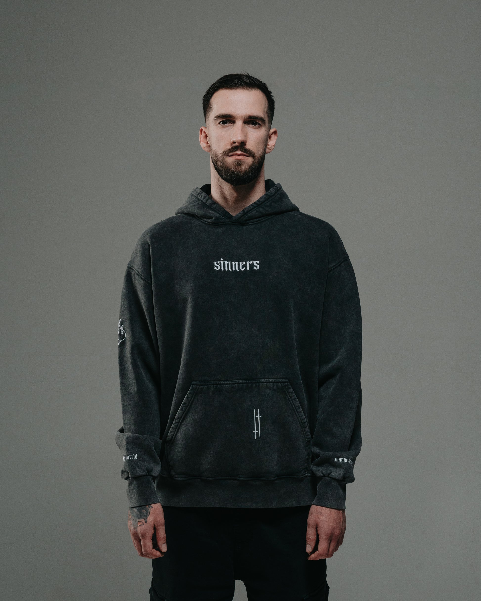 CW/WH Hoodie GreyWash