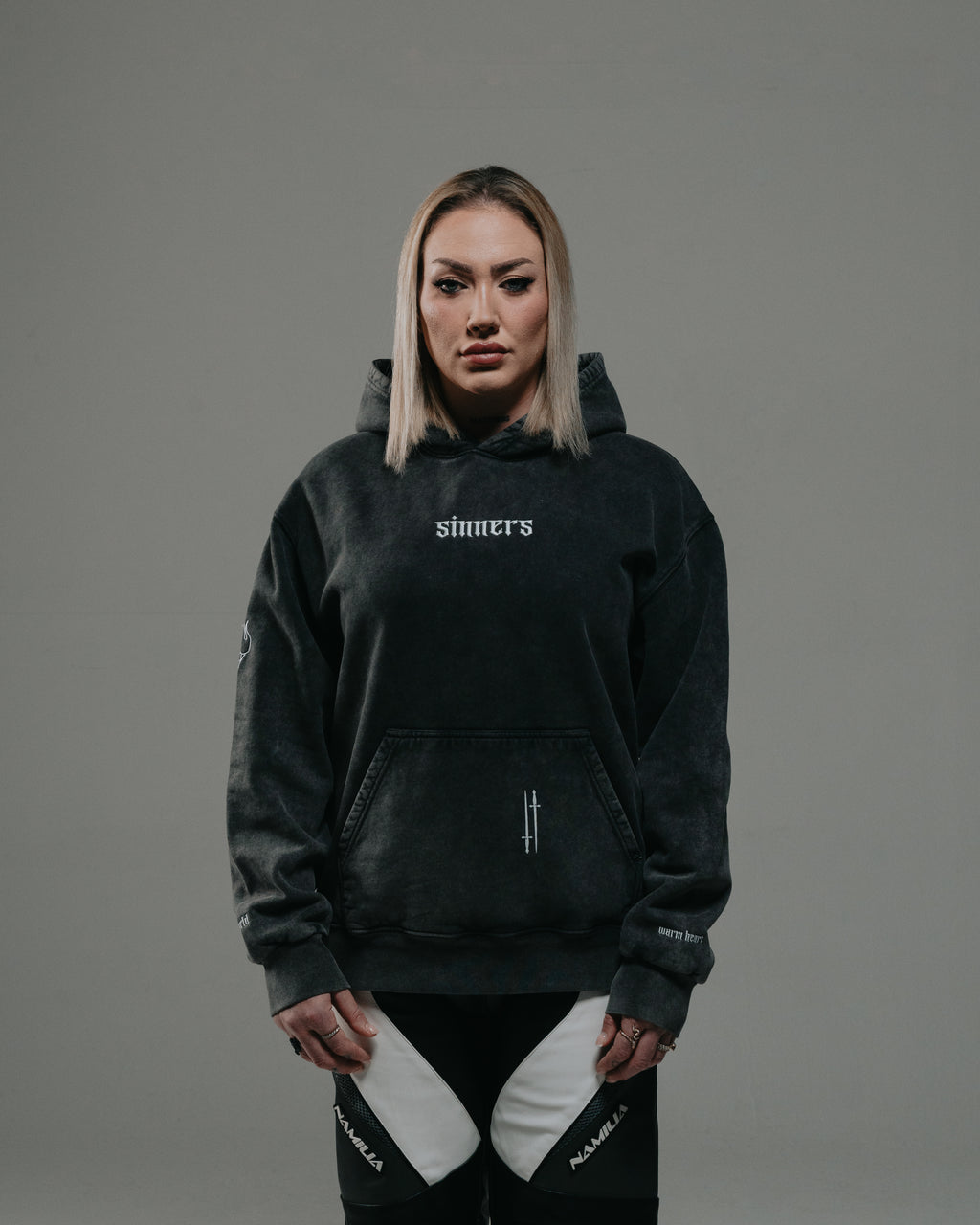 CW/WH Hoodie GreyWash